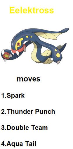 eelektross weakness.